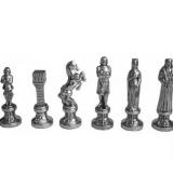 Шахматы S9RED 36х36 см, Manopoulos, "Ренессанс-Рыцари" в деревянном футляре