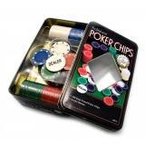 Покерные фишки в оловянной коробке - 100 шт, без номинала, 4гр. (арт. TC04100)