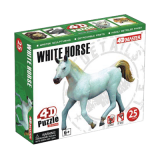 Объемный пазл  Белая лошадь (26458)