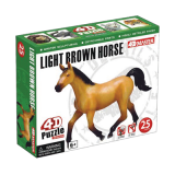 Объемный пазл  Светло-коричневая лошадь (26457)
