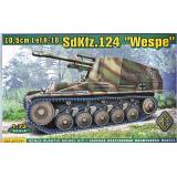 Немецкая самоходно-артиллерийская установка 10,5 cm LeFH - 18 SdKfz.124 "Wespe" (ACE72295) Масштаб:  1:72