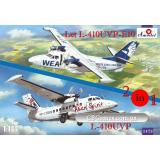 Самолеты Let L-410UVP-E10 и L-410UVP (2 модели в комплекте) (AMO1473) Масштаб:  1:144