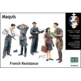 Бойцы французского Сопротивления «Маки» (MB3551) Масштаб:  1:35