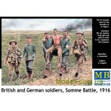 Британские и германские солдаты, битва на Сомме, 1916 (MB35158) Масштаб:  1:35