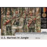 Морская пехота США в джунглях, 2МВ (MB3589) Масштаб:  1:35
