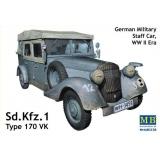 Немецкий штабной автомобиль Sd.Kfz.1 / German staff car Sd.Kfz.1 Type 170 VK (MB3530) Масштаб:  1:35