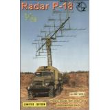 P-18 Soviet radar vehicle, plastic/resin/pe (ZZ72003) Масштаб:  1:72