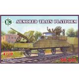 Платформа бронепоезда / Armored train platform (UMT642) Масштаб:  1:72