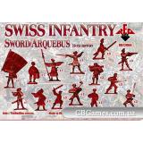 Швейцарская пехота (мечи с аркебузами), 16 век (RB72060) Масштаб:  1:72