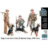 Собаки на службе корпуса морской пехоты США (MB35155) Масштаб:  1:35