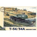 T-54/54A Soviet medium tank (PST72045) Масштаб:  1:72