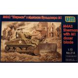 Танк M4A2 с отвалом бульдозера М1 (UM214) Масштаб:  1:72