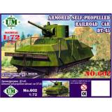 UMT602 Armored self-propelled railroad car DT-45 (UMT602) Масштаб:  1:72