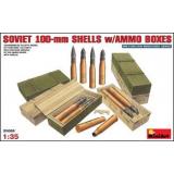 MA35088  Soviet 100-mm shells with ammo boxes