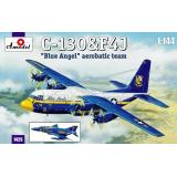 Транспортний самолет C-130 и истребитель F4J "Blue Angels" (AMO1425) Масштаб:  1:144