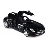 Машинка р/у 1:24 Meizhi лиценз. Mercedes-Benz SLS AMG металлическая (черный) (MZ-25046Аb)