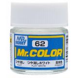 Краска эмалевая "Mr. Color" плоская белая, 10 мл