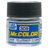 Краска эмалевая "Mr. Color" зеленая FS34079, 10 мл