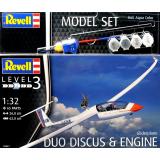 Подарочный набор c моделью планера Glider Duo Discus & Engine 1:32