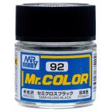 Краска эмалевая "Mr. Color" черная полуглянцевая, 10 мл