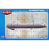 Немецкая подводная лодка "Schwertwal-I" 1:35