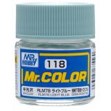 Краска эмалевая "Mr. Color" светло-голубая RLM78, 10 мл
