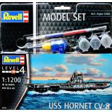 Подарочный набор c моделью корабля Hornet CV-8 1:1200
