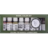 Набор красок "Model Color" строительство (6 красок, 2 смывки)