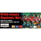 Набор красок Wargames: британская пехота, "Наполеоновские войны", 8 шт.