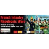 Набор красок Wargames: французская пехота "Наполеоновские войны", 8 шт.