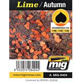Листья A-MIG-8404: Осенние, лайм