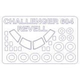 Маска для модели самолета Challenger CL 601/CL-604 (Revell) 1:144