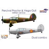 Самолеты Percival Proctor & Vega Gull (Военная служба)