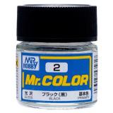 Краска эмалевая "Mr. Color" черная, 10 мл