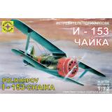 Истребитель Поликарпова И-153 "Чайка" 1:72