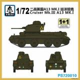 Крейсерский танк Mk.III A13 MK.I 1:72