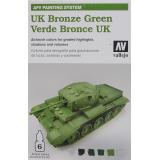 Набор красок "AFV UK Bronze green", 6 шт