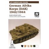 Набор красок "Цветовая модуляция немецкого африканского корпуса 1941/44 (ДАК)"