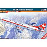 Пассажирский самолет Se-210 Caravelle Swissair 1:144