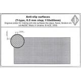 PEa006 Anti-slip surfaces (T-type, 0.5mm step; 110x60mm). cat#a0