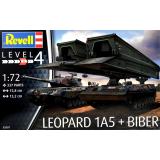 Танк Leopard 1A5 и танковый мостоукладчик Bridgelayer "Biber" 1:72