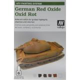 Набор красок "AFV German red oxide", 6 шт