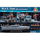 Масштабные фигурки команды торпедного катера M.A.S. с набором деталировки