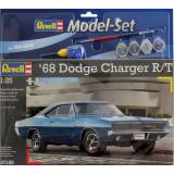 Подарочный набор с автомобилем 1968 Dodge Charger R/T 1:25