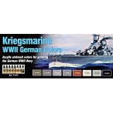 Набор красок: Кригсмарине Второй мировой войны (немецкие цвета), 8шт.