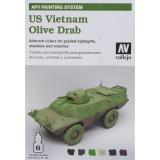 Набор красок "AFV US Vietnam olive drab", 6 шт