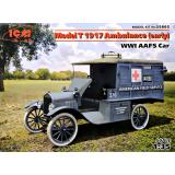 Американский автомобиль скорой помощи "Модель T" 1917 года (ранняя) 1:35