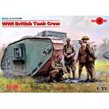 Британский танковый экипаж Первой мировой войны, 4 фигуры 1:35