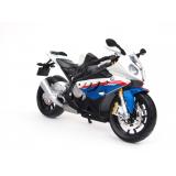 Модель мотоцикла BMW S1000RR (бело-голубой) 1:12
