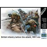 Британская пехота перед атакой, Первая мировая война 1:35